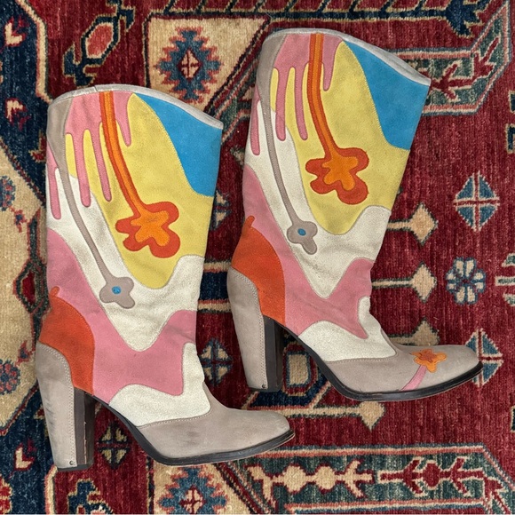 Diesel patchwork boots - Picture 1 of 4